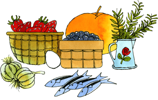Picture of a basket of fruit