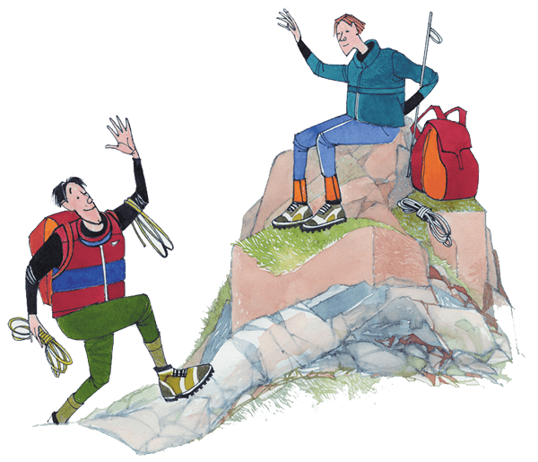 Picture of two climbers