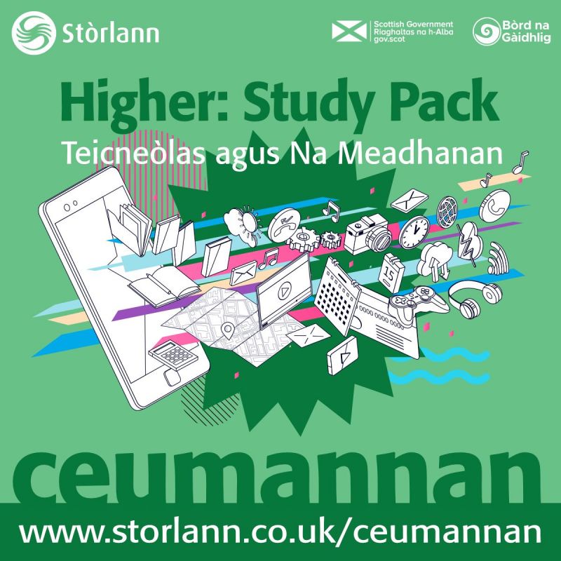 Image for the Tweet beginning: Higher Study Pack
Teicneòlas agus Na